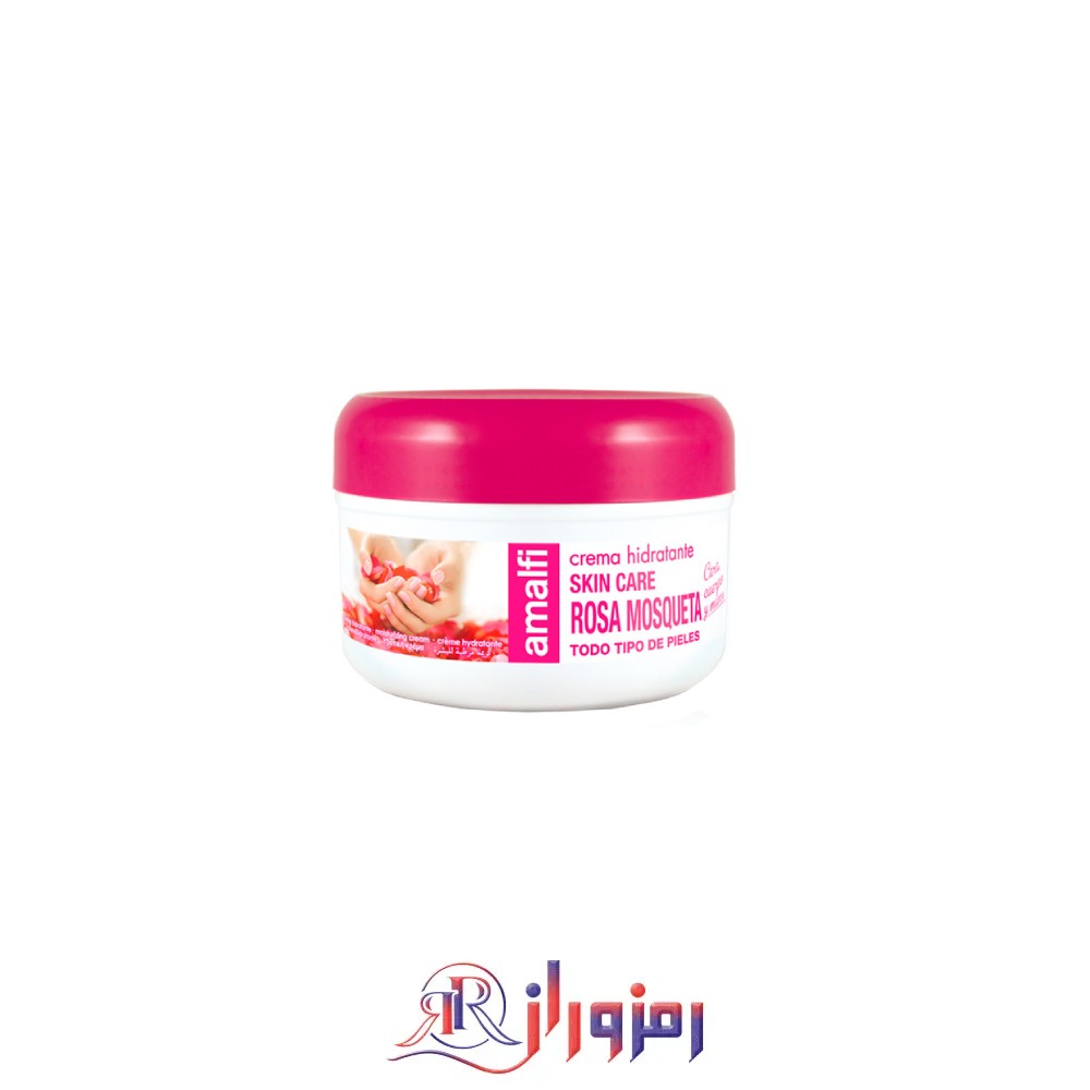 کرم مرطوب کننده آمالفی عصاره گل رز حجم 200 میل،خرید و قیمت کرم مرطوب کننده آمالفی عصاره گل رز حجم 200 میل